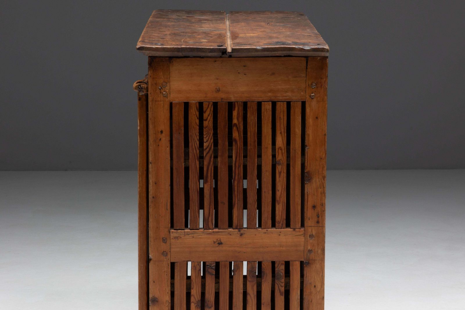 Furniture Alpine Cheese Drying Cabinet Or Tommière, France, 19th Century photo