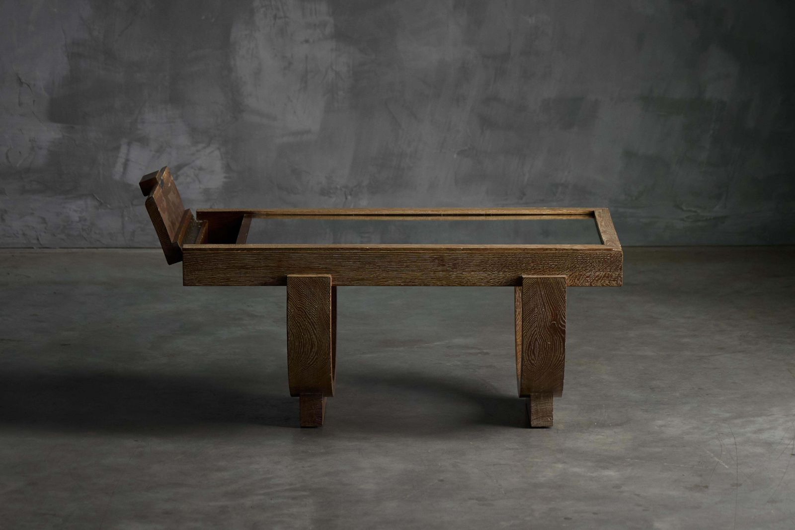 Cerused Oak Art Deco Coffee Table, France, Mid 20th Century photo Furniture