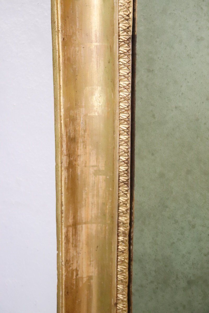 Antique Wall Mirror In Gilt Wood, 1800s photo vinterior
