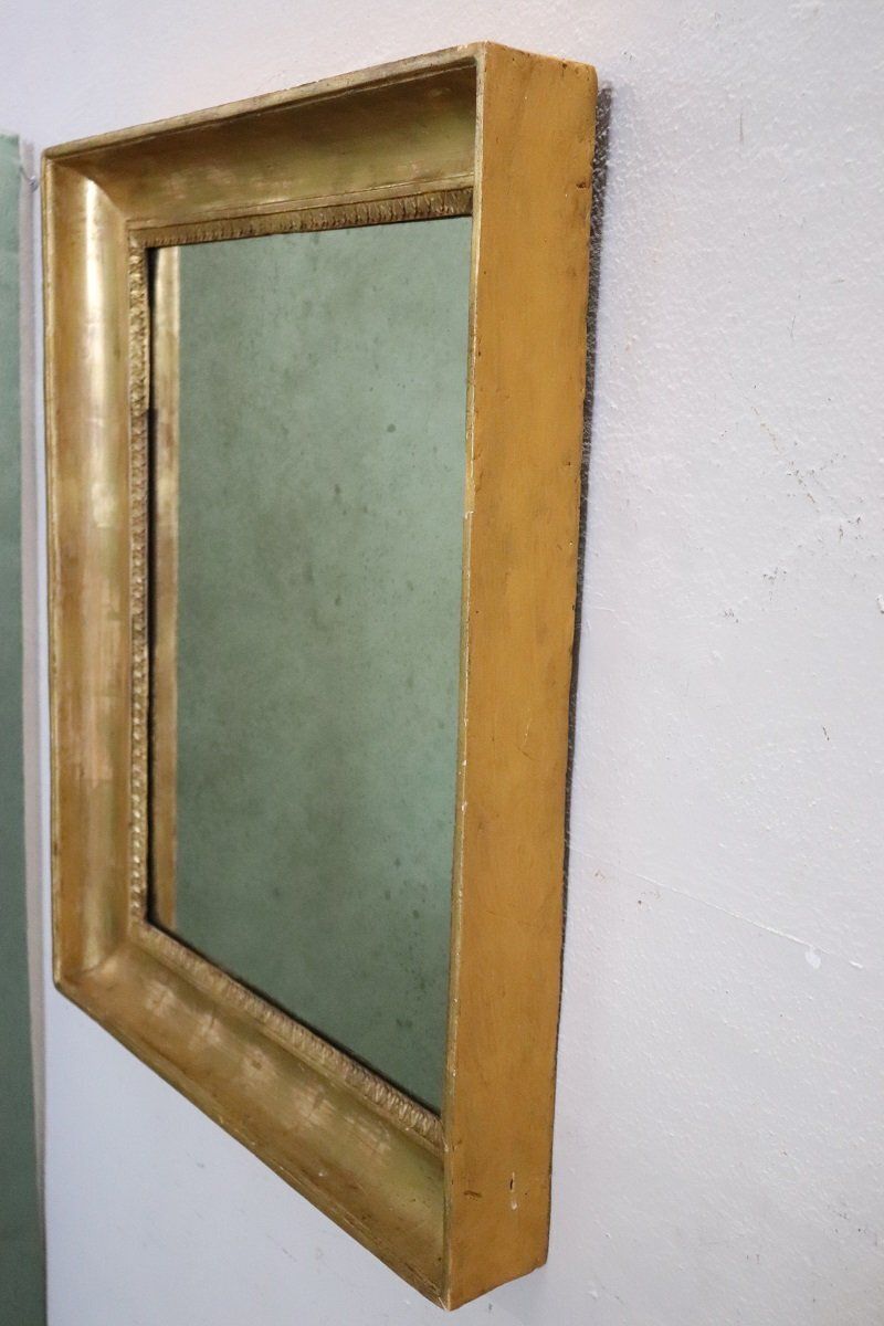 photo for sale Antique Wall Mirror In Gilt Wood, 1800s