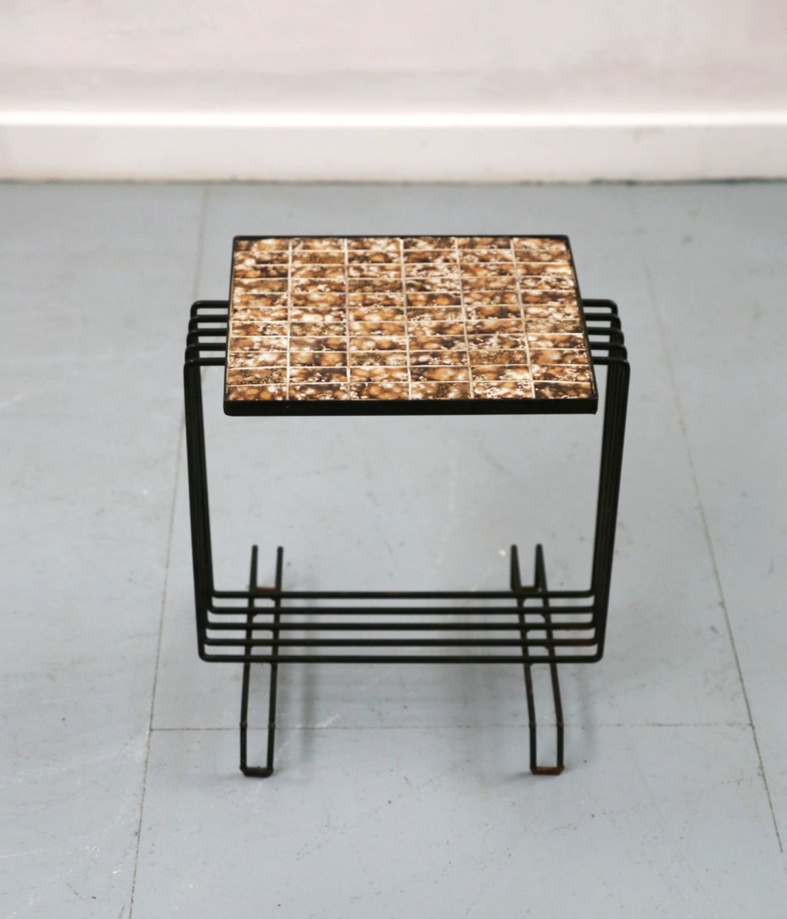 Modernist Vintage Mosaic Tile Topped Table photo vinterior