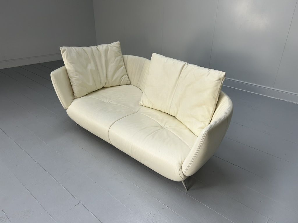 De Sede “Ds 102 Shell” 3 Seat Sofa – In Pale Leather photo furniture