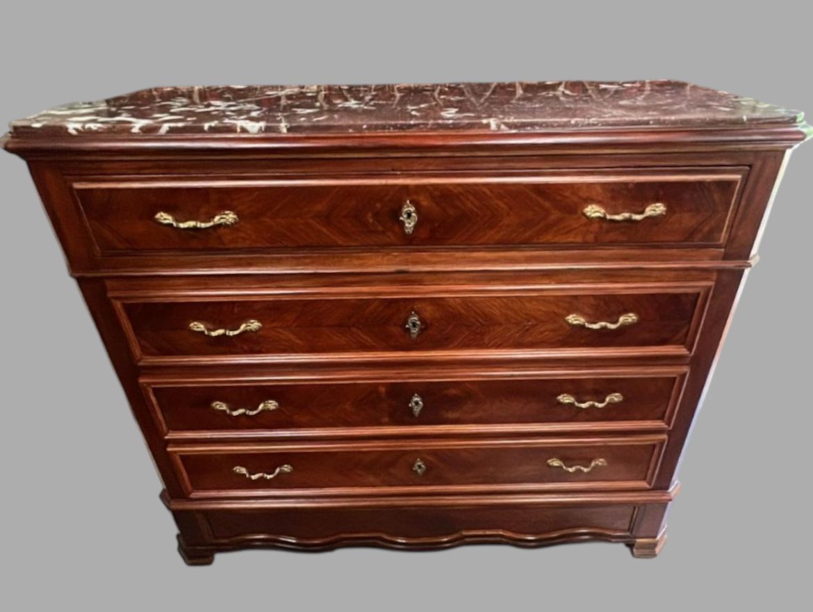 A C19th French Marble Topped Commode photo furniture
