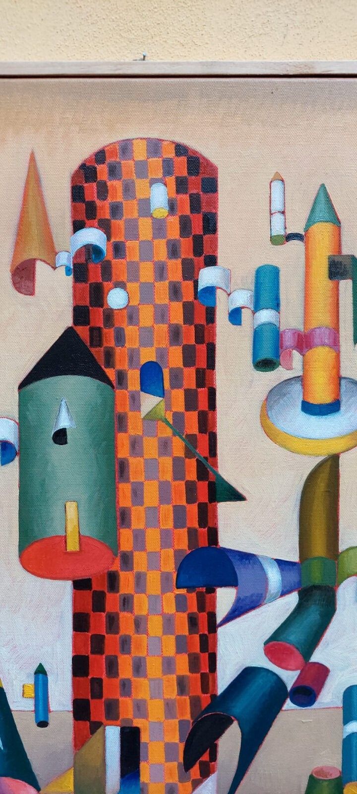 Franco Balleri 2008 Abstract Painting Oil On Canvas photo buy