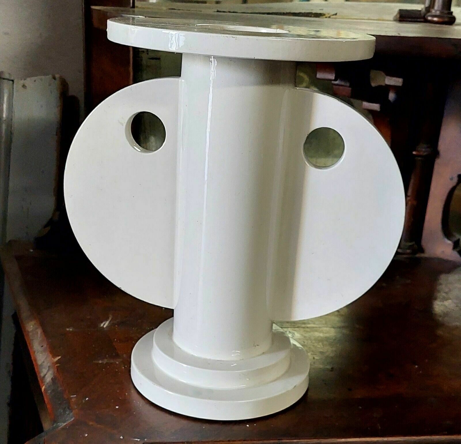 Rare White Ceramic Vase Design Nathalie Du Pasquier For Alessio Sarri 1989 photo for sale