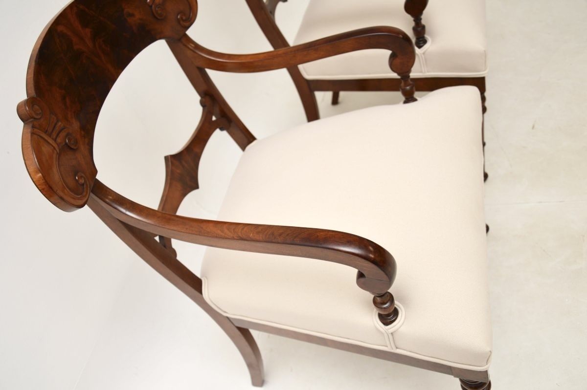 Pair Of Antique Swedish Mahogany Armchairs photo vinterior