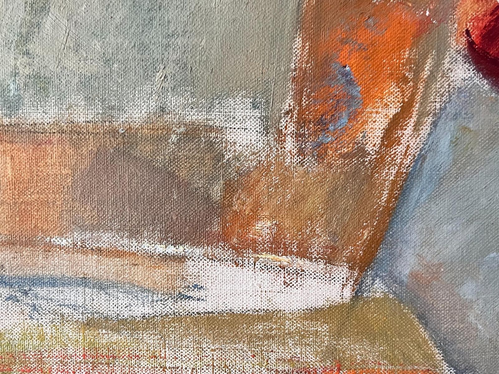 Swedish Oil On Board, Still Life With Yellow Flower, Signed Lars Vidlund photo buy