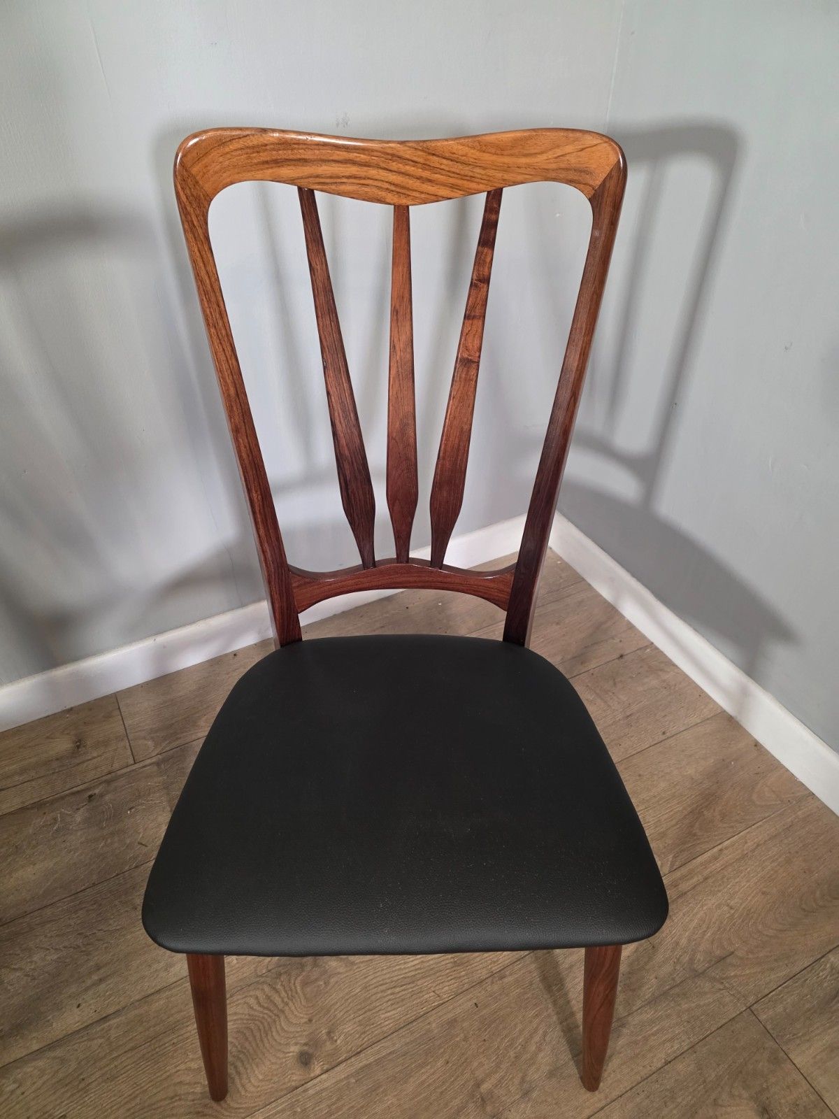 Set Of 6 Danish Rosewood Mid Century 1960s Dining Chairs By Niels Koefoed photo vinterior