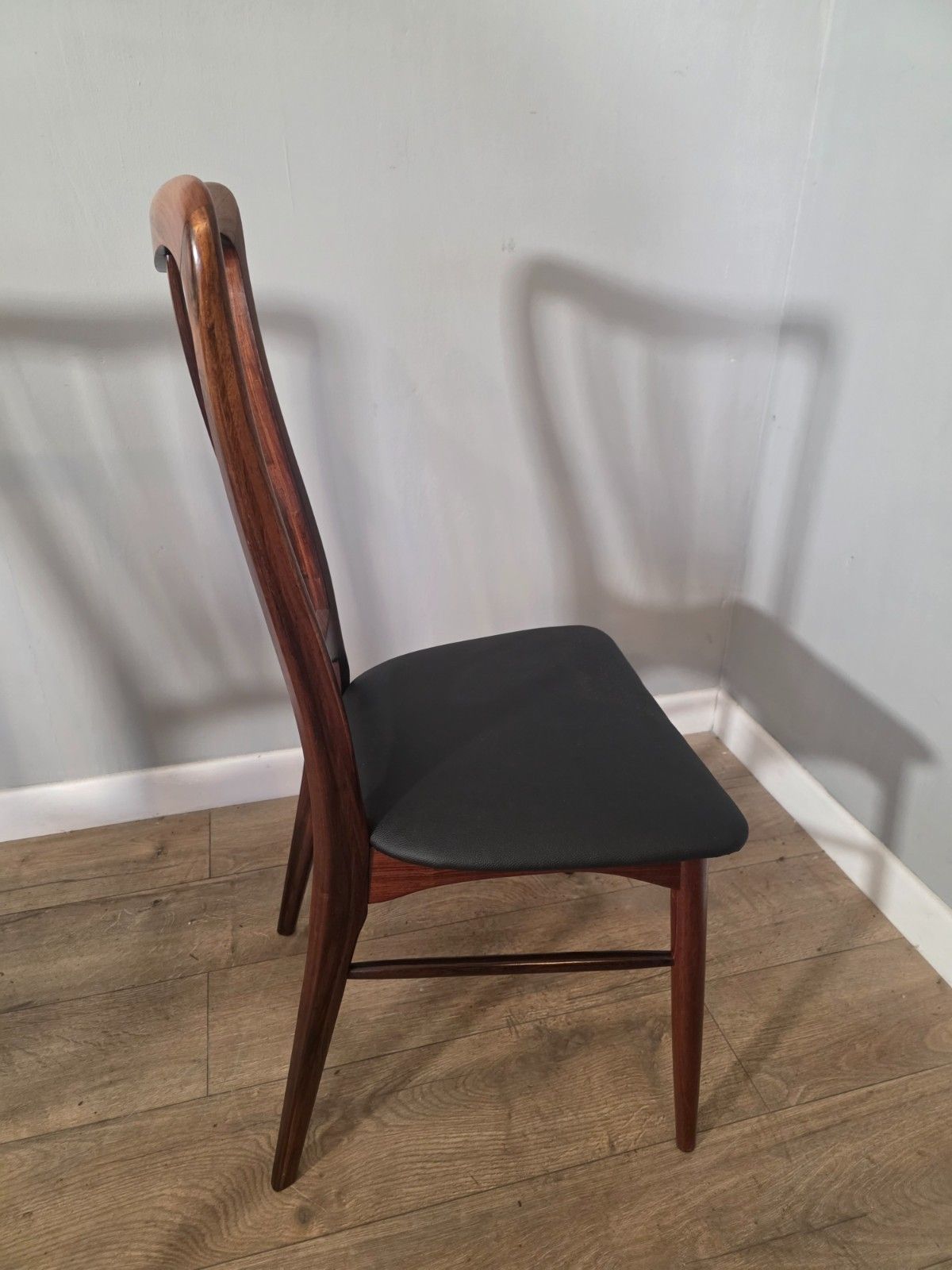 photo furniture Set Of 6 Danish Rosewood Mid Century 1960s Dining Chairs By Niels Koefoed