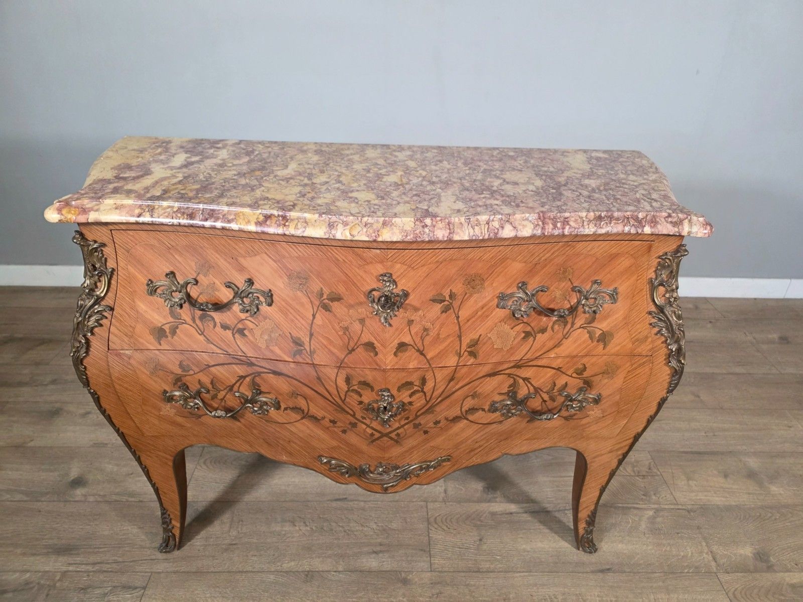 1920s Antique French Marble Top Commode/Chest photo for sale