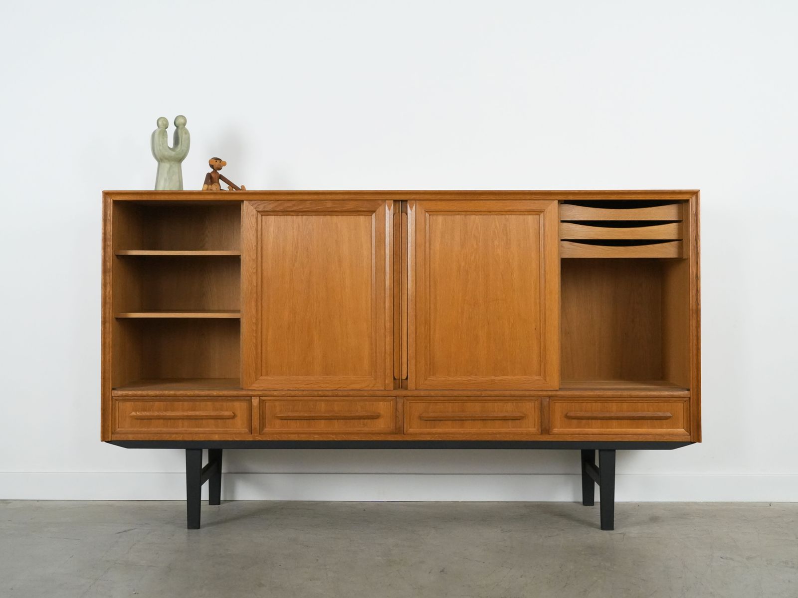 Oak Highboard Danish Design 1960s Production Denmark photo Furniture