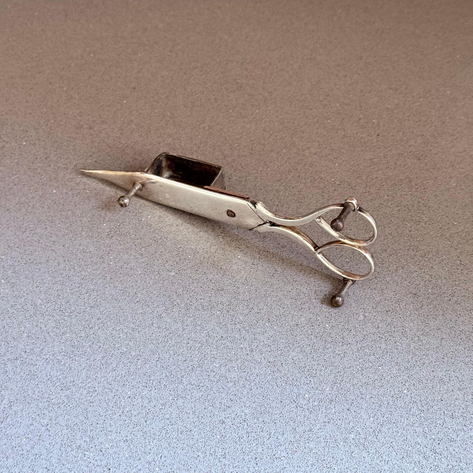 Antique Silver Plated Candle Wick Trimmer Scissors, Victorian Table Decor photo buy