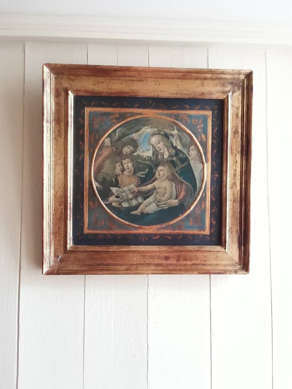 Mary Religious Print Maddona Of The Magnificat Original By Sandro Botticelli