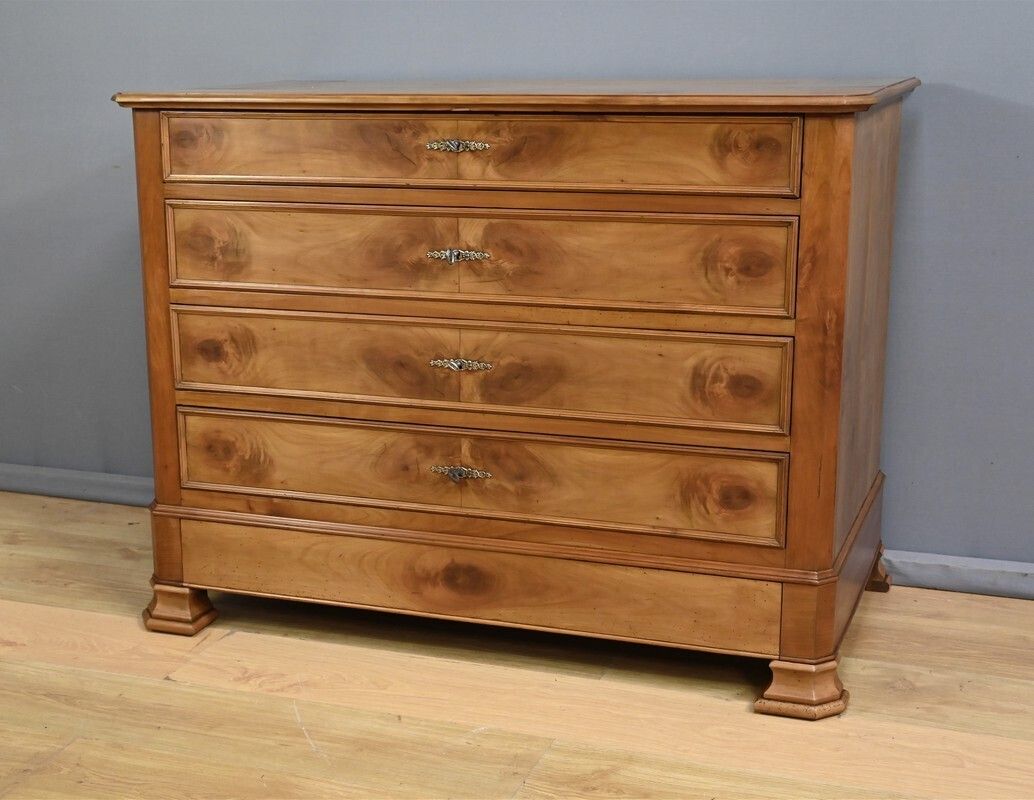 Cherrywood Chest Of Drawers, Louis Philippe Style – 1900 photo for sale