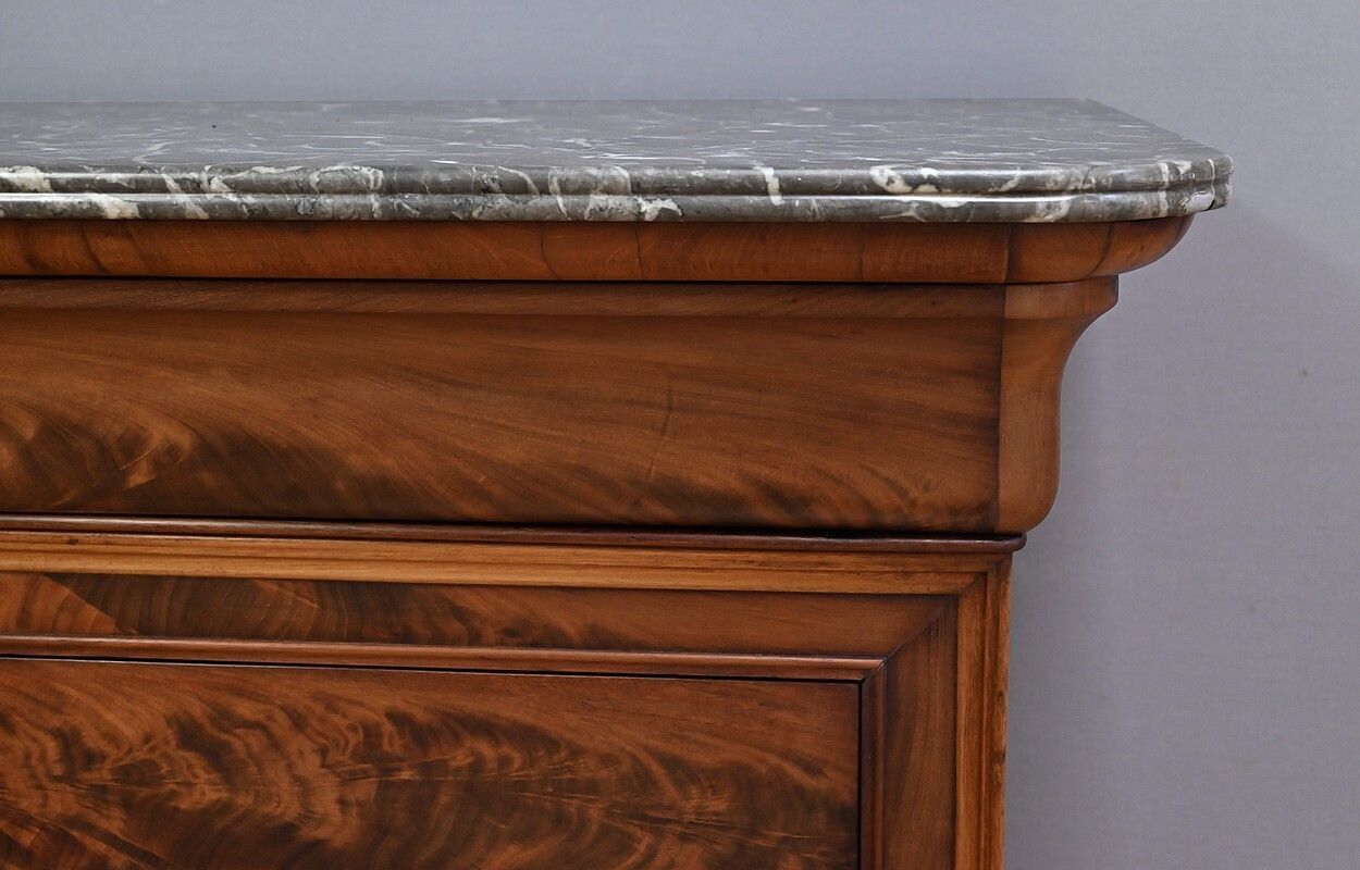 Mahogany Chest Of Drawers, Louis Philippe Style – Late 19th Century photo vinterior