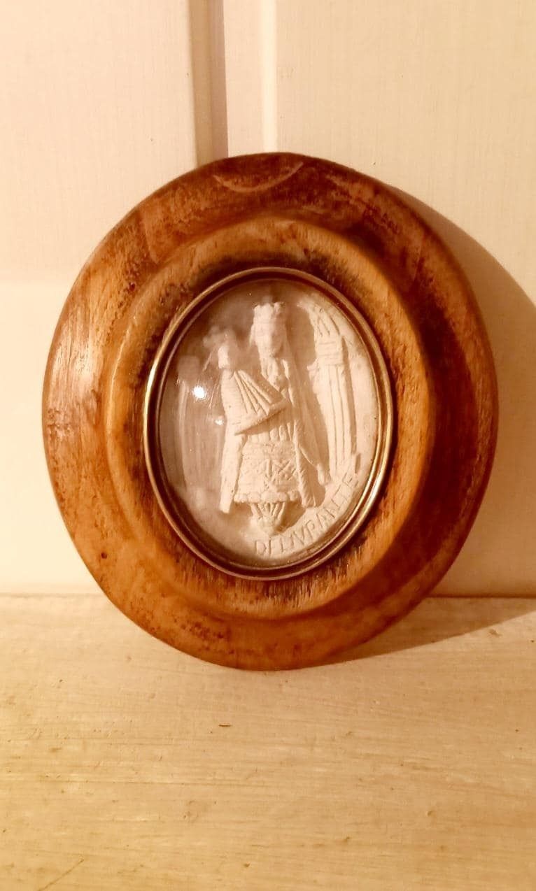 Meerschaum Reliquery Catholic Decor Saint Mary And Infant Jesus Notre Dame De La Delivrante photo vintage