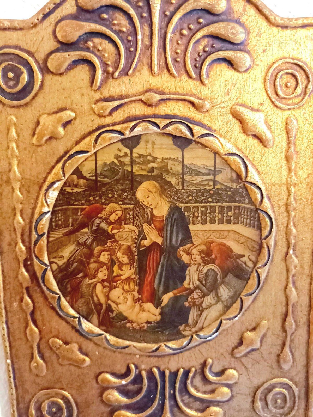 Religious Picture Renaissance Print Of Maddona And Child photo furniture