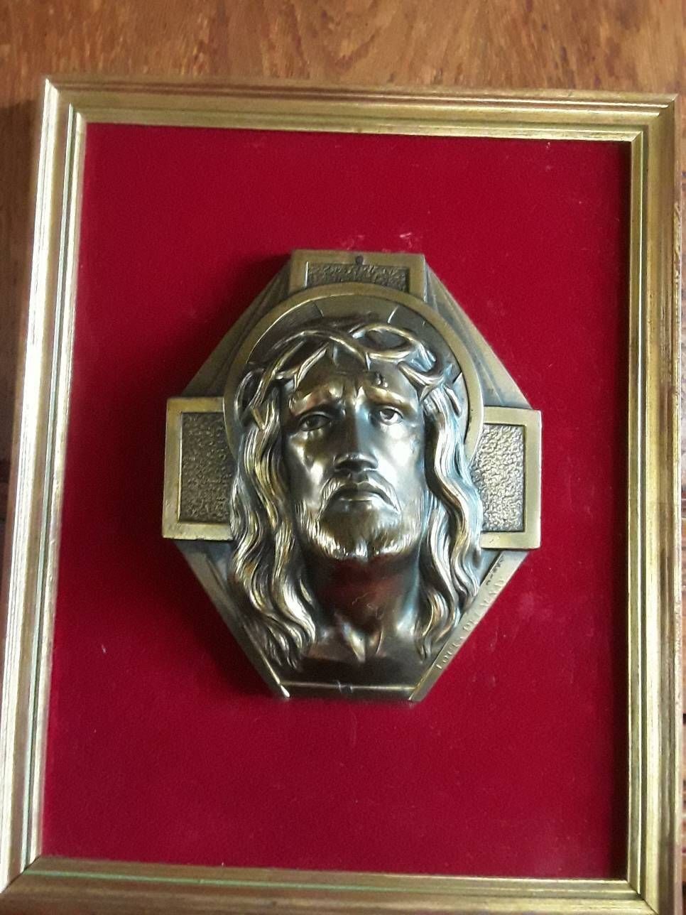 Jesus Passion Of Christ Statue A Mounted Sculpture By Louis Delaunay French Vintage photo furniture