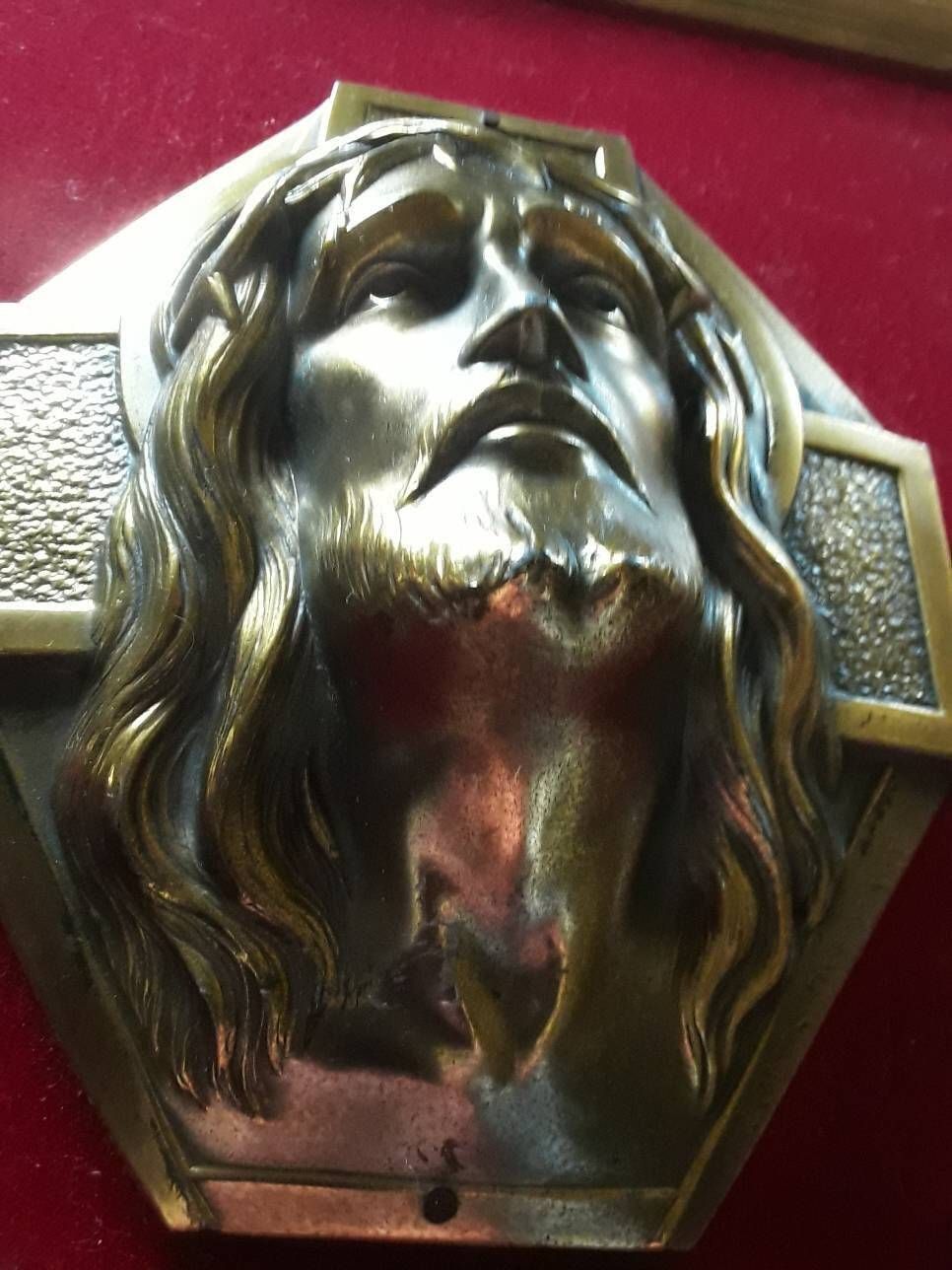 Jesus Passion Of Christ Statue A Mounted Sculpture By Louis Delaunay French Vintage photo buy