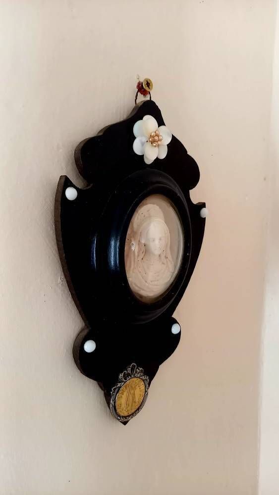 Meerschaum Reliquery Catholic Decor Saint Mary Gothic Design photo Art