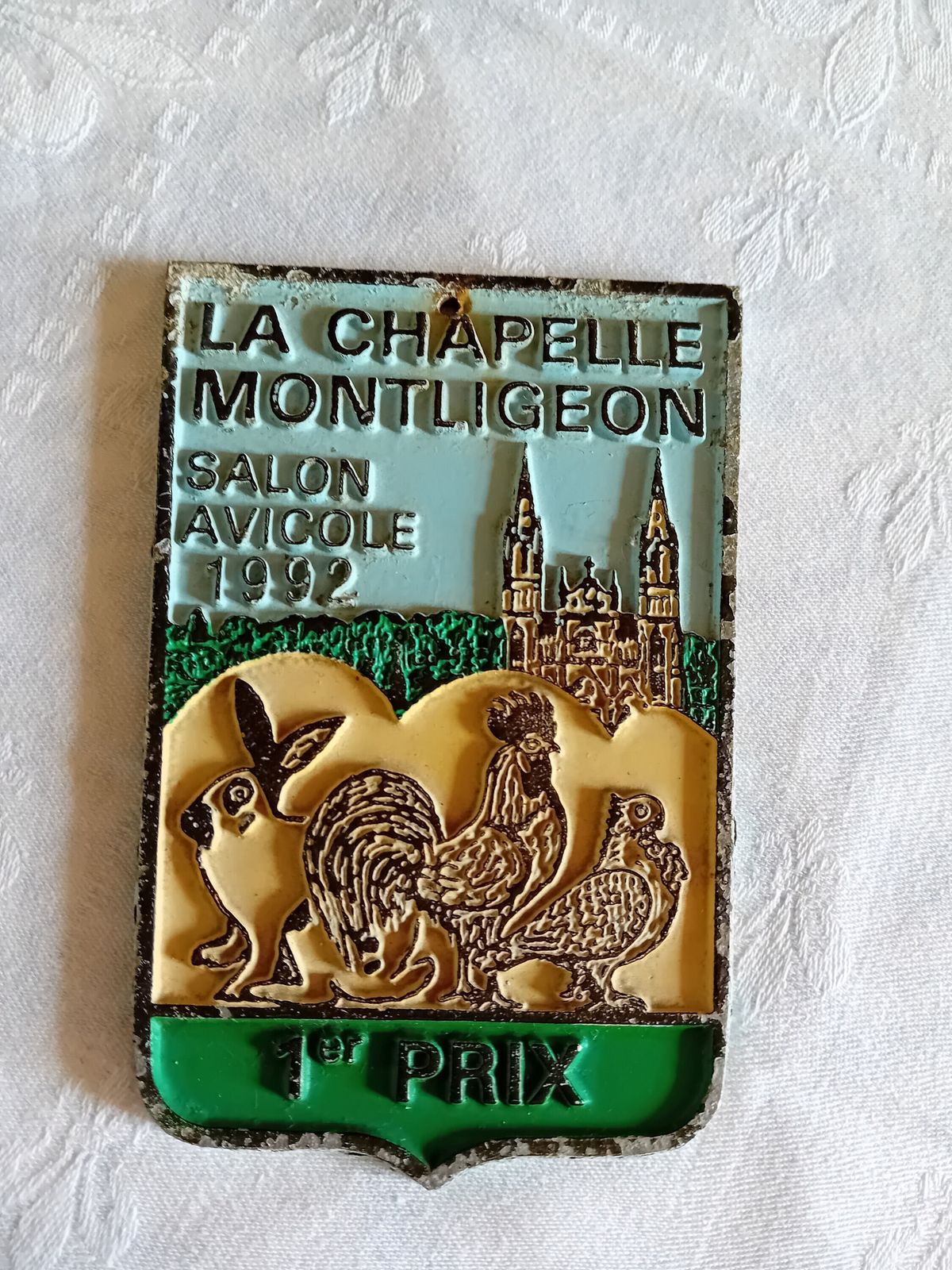 French Vintage Farm Animal Plaques Smallholders Awards photo furniture
