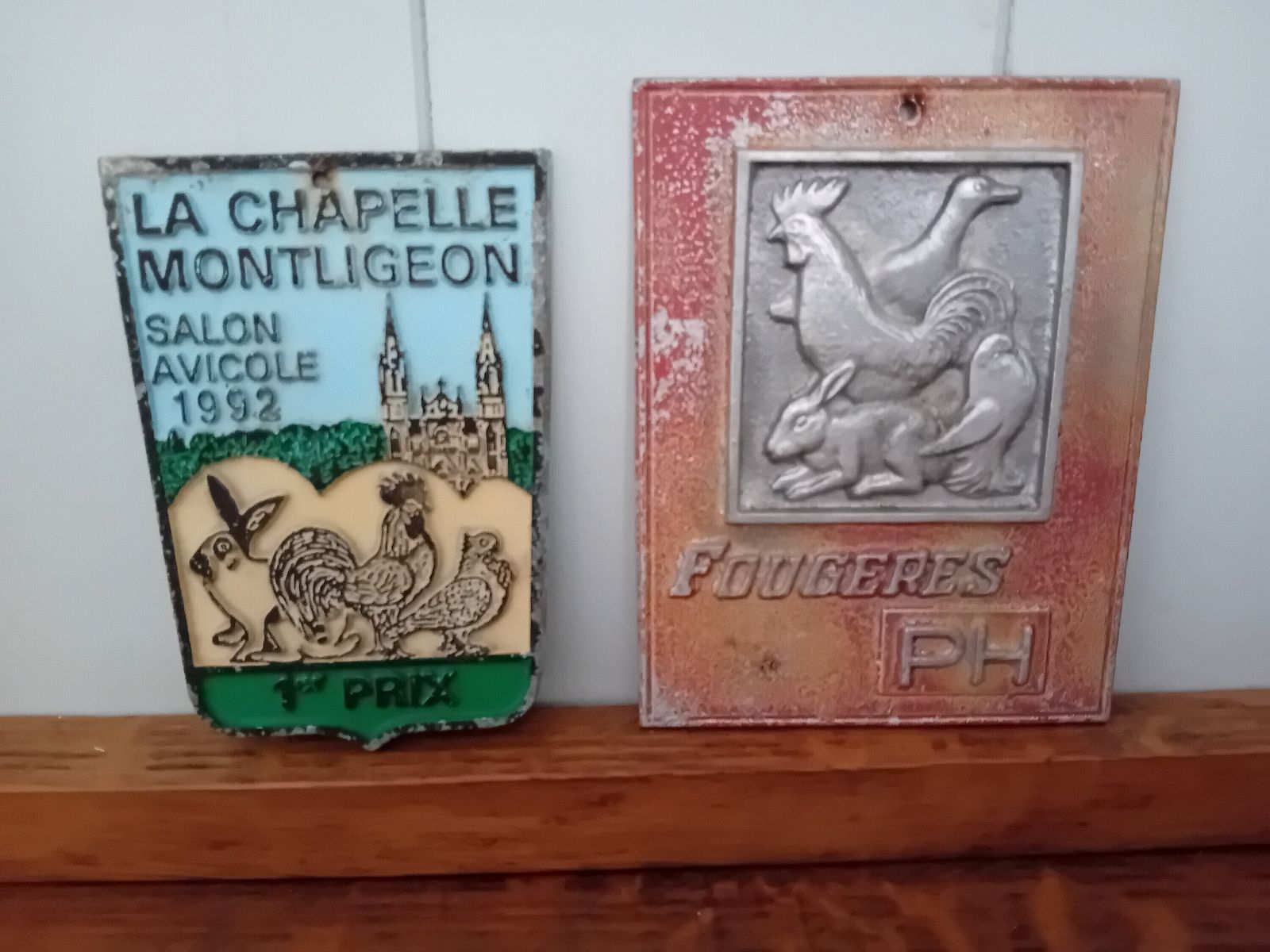 photo furniture French Vintage Farm Animal Plaques Smallholders Awards