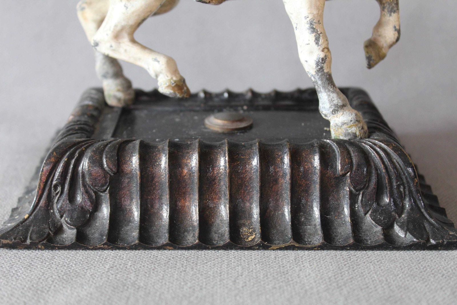 Large And Heavy Sculpture Of A Falconer On Horseback, Lady Writer, Cold Painted, Could Be Bronze As Non Magnetic, Equestrian, Horse, Bird photo buy