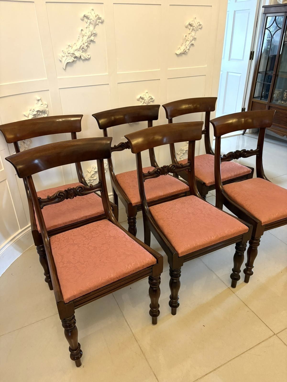 Set Of 6 Antique William IV Quality Mahogany Dining Chairs photo buy