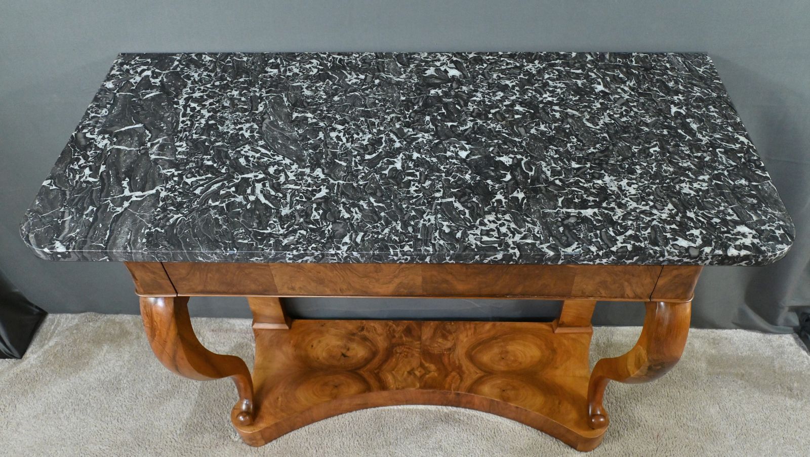 Walnut Console, Restoration Period – Early 19th Century photo 2830.0