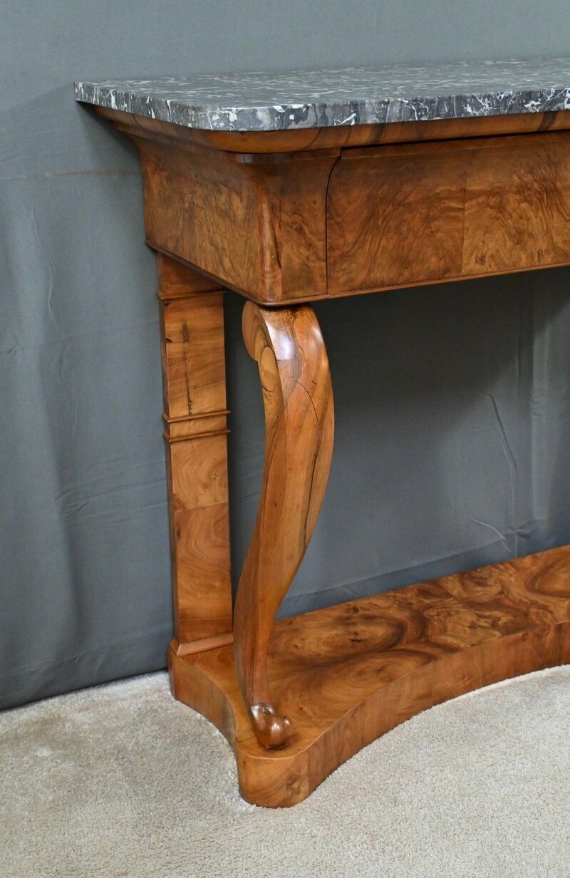 Walnut Console, Restoration Period – Early 19th Century photo buy