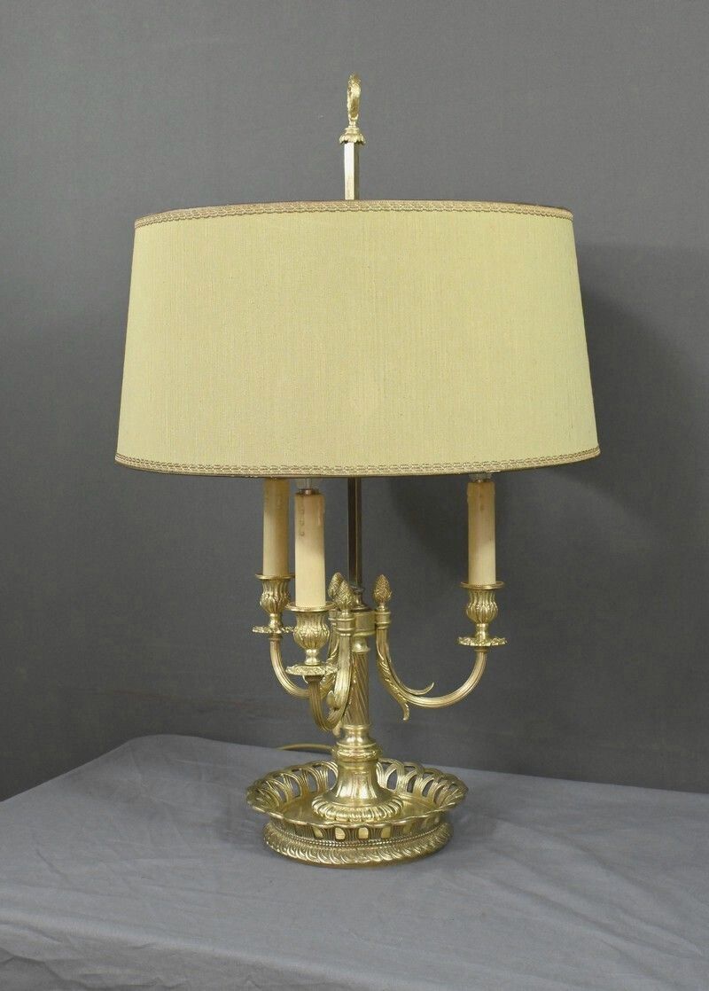 Large Gilt Bronze Hot Water Bottle Lamp, Louis XVI Style – Part 1 Of The 20th Century photo Lighting