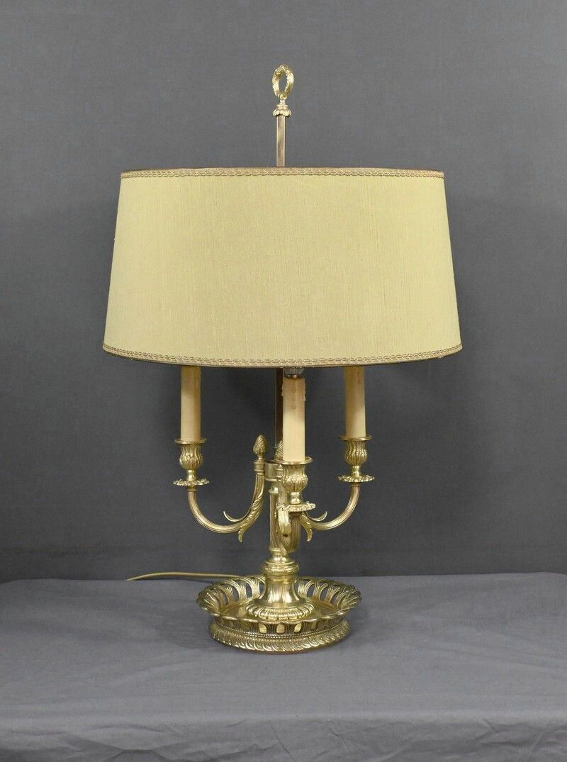 photo furniture Large Gilt Bronze Hot Water Bottle Lamp, Louis XVI Style – Part 1 Of The 20th Century