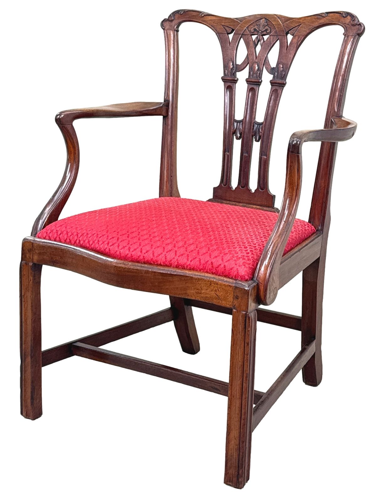 18th Century Chippendale Mahogany Armchair (England, Circa 1760)