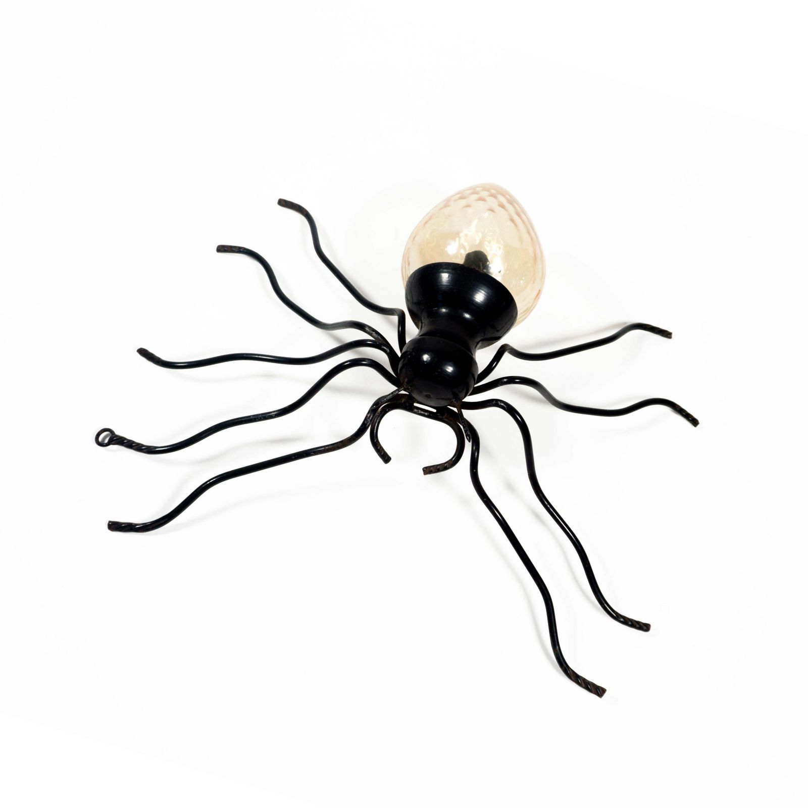 1960s Mid Century Modern Italian Murano Glass Spider Wall Lamp Sconce photo buy