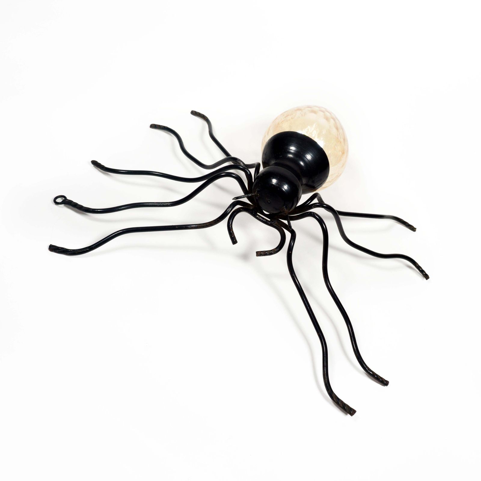 1960s Mid Century Modern Italian Murano Glass Spider Wall Lamp Sconce photo vintage