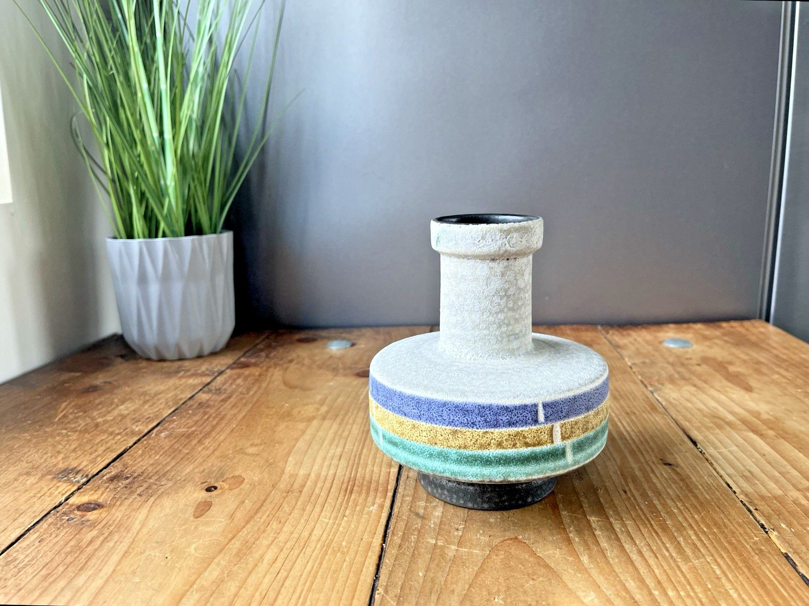 Mid Century 60's U Uebelacker Keramik West German Pottery Vase 1037/14 Space Age photo Home Decor