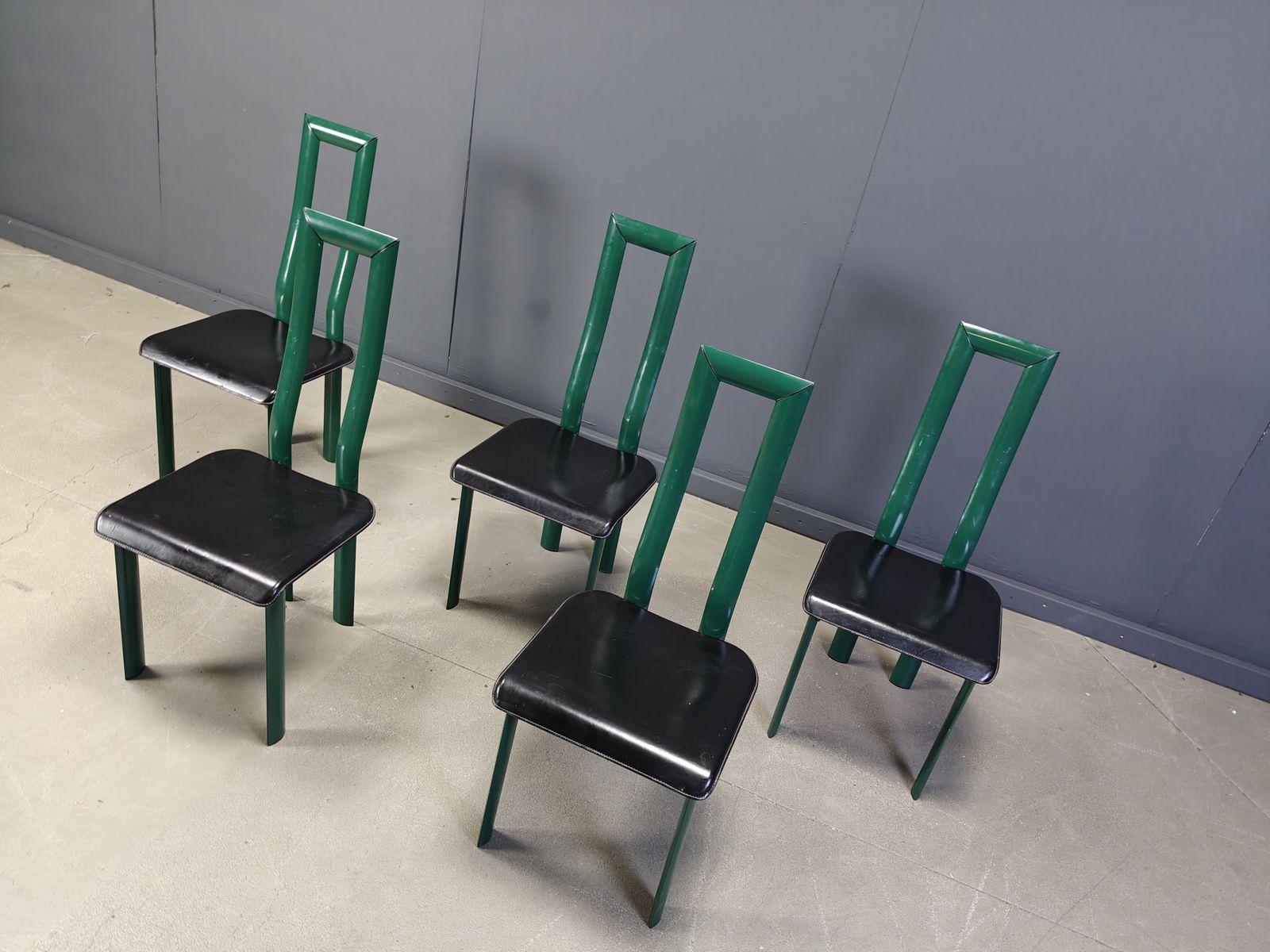 Italian Model Regia Dining Chairs By Antonello Mosca For Ycami, 1980s, Set Of 5 photo furniture