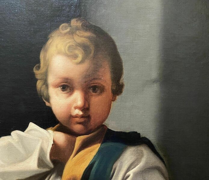 C. 1790 Baroque Oil Painting Portrait Study Aft: Bartolomeo Schedoni (1578 1625) photo 2375.0