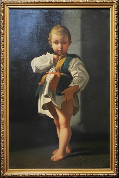 Art C. 1790 Baroque Oil Painting Portrait Study Aft: Bartolomeo Schedoni (1578 1625) photo