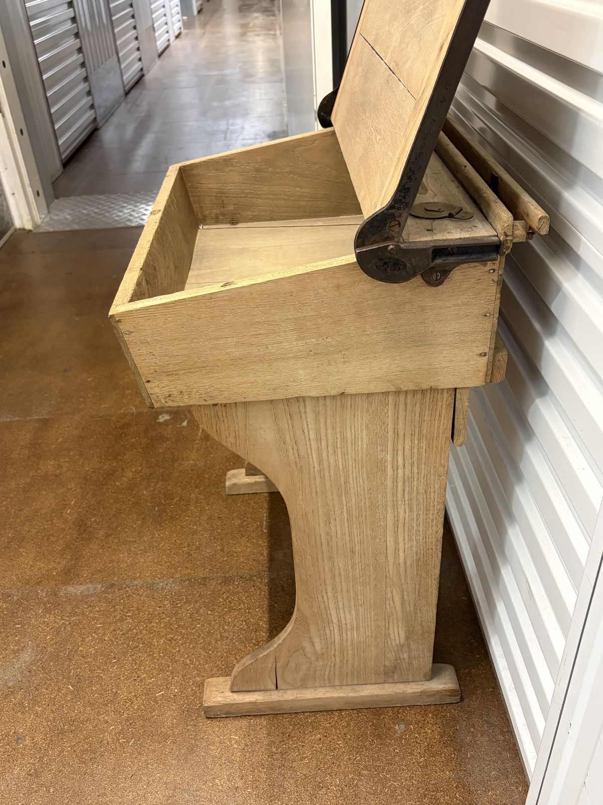 The Bennet Furnishing Co. (1862 1938) Antique Child's School Desk W/ Lift Up Lid And Inkwell photo for sale