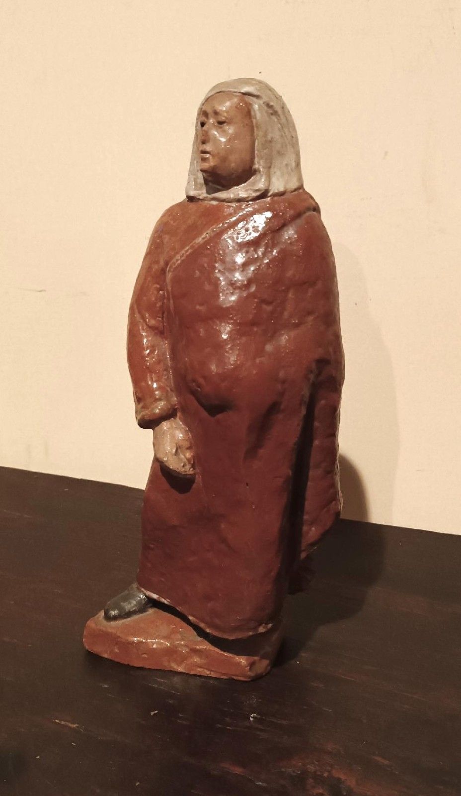 Antique Terracotta Sculpture Depicting Female Figure Early 900s photo furniture