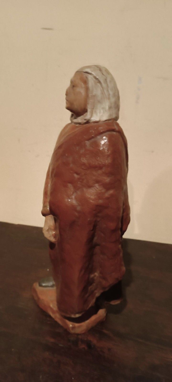 Antique Terracotta Sculpture Depicting Female Figure Early 900s photo vinterior