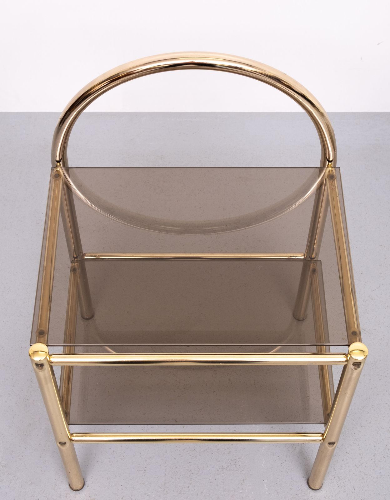 Pair Brass Bed Side Tables 1970s France photo furniture