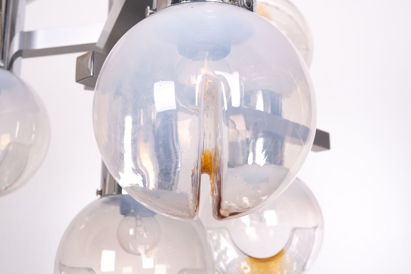 photo buy Mazzega Murano Glass Chandelier  1970s Italy