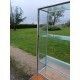 photo vintage 2 Industrial Iron And Glass Display Cases