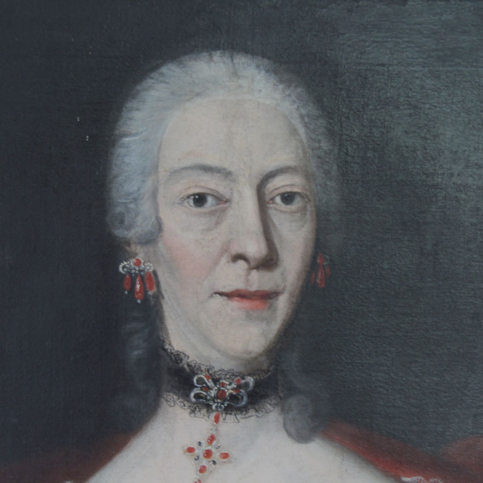 Large 18th Century Portraits Of Mother And Daugthers Antique Portraits Oil On Canvas photo Art