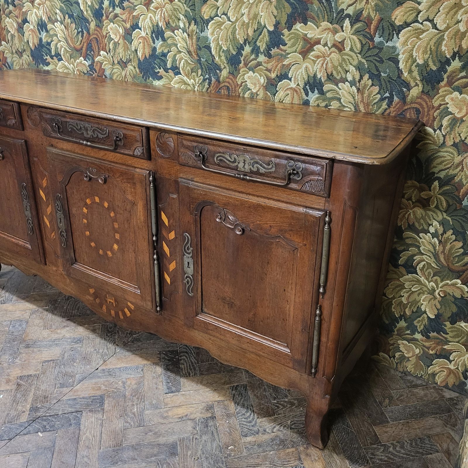 French Oak Enfilade / Antique Dresser Base photo furniture
