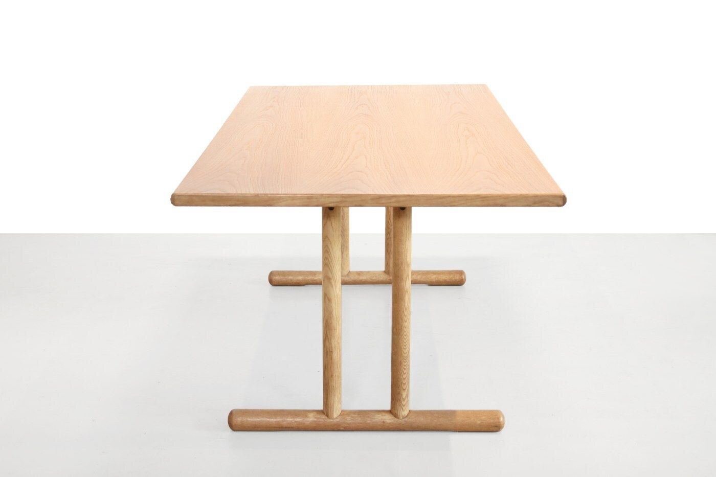 Oak Wooden Shaker Dining Set With Table And 6 Danish Design Chairs photo for sale