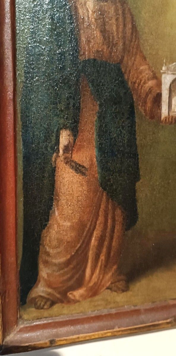 photo furniture Painting On Wood, Ancient Icon Of Saint Peter And Paul