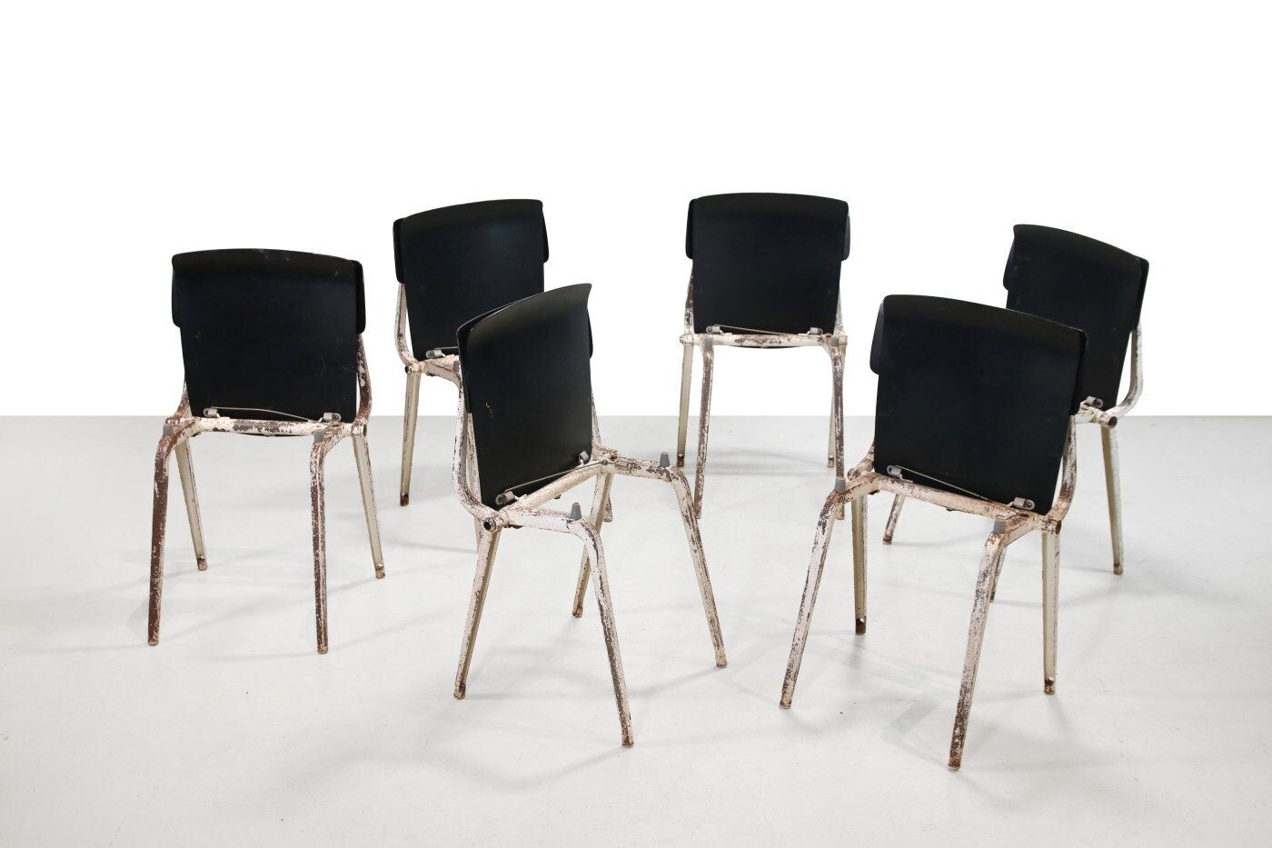 Set Of Six Rare Friso Kramer Revolt Theater Chairs photo for sale